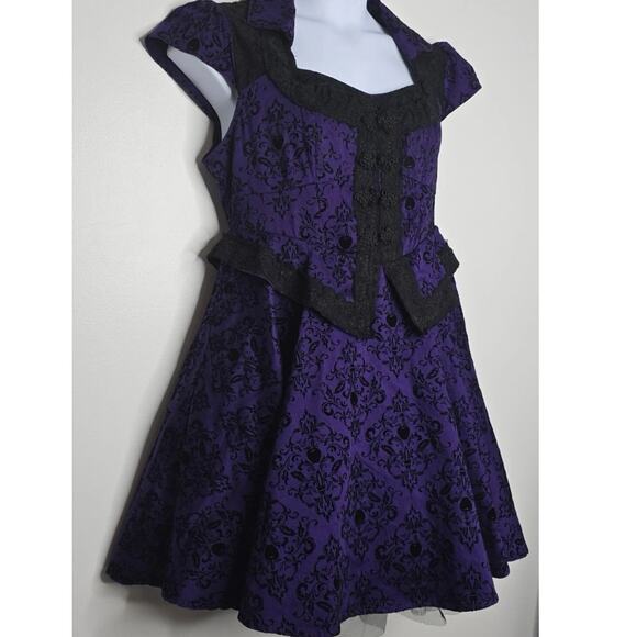 Once Upon A Time Regina goth Purple Dress Plus Size - Picture 6 of 6